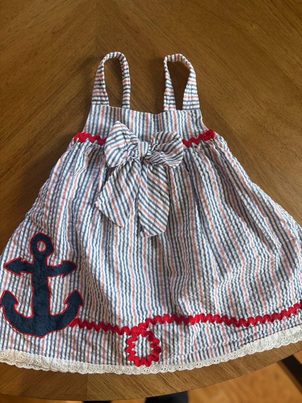 Good Lad Girls Pink Label Blue and White Striped Bottoms